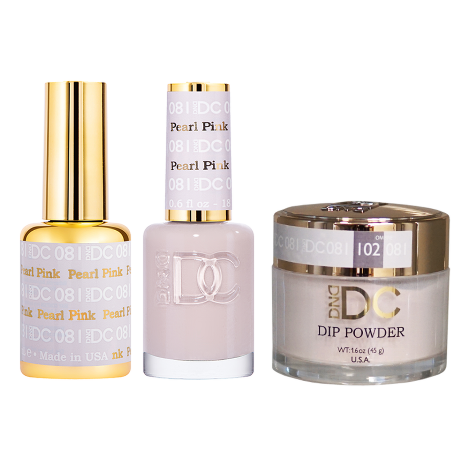 DND - DC Gel & Lacquer & Dip Trio (#71 - #144)