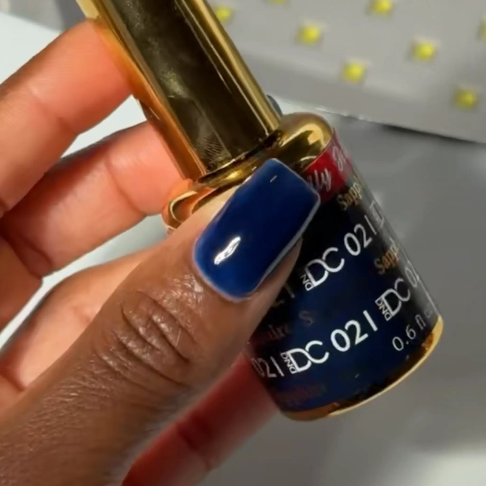 DND DC All My Jelly Gel Polish – #021 Sapphire (0.6oz / 18ml) – NEW 2026