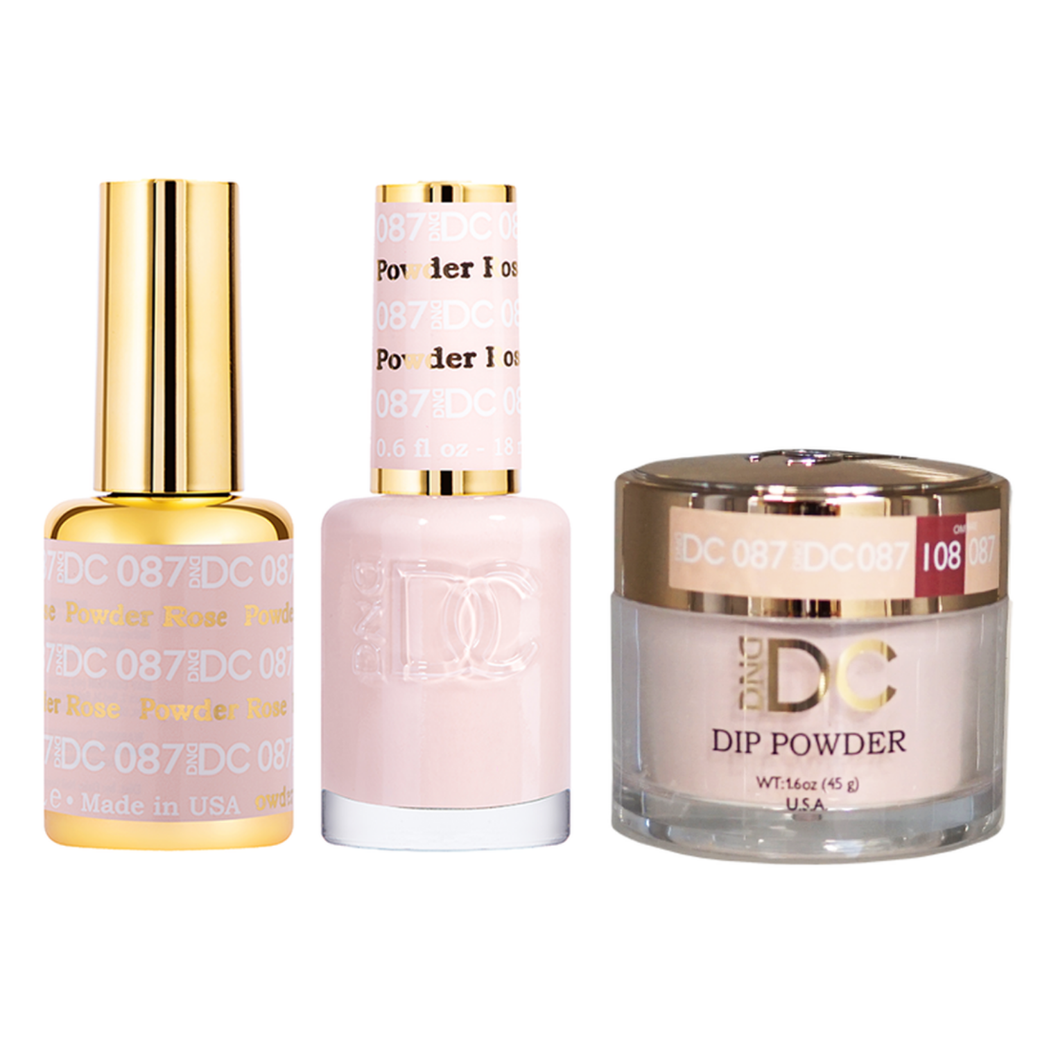 DND - DC Gel & Lacquer & Dip Trio (#71 - #144)