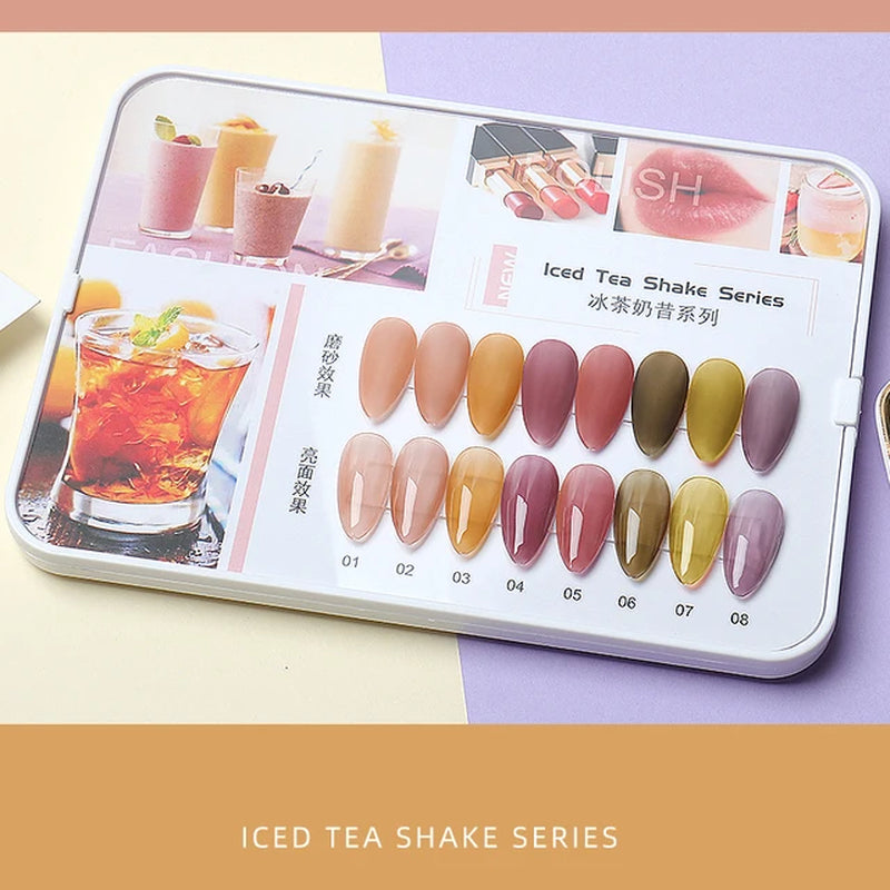 Nail Gel Polish UV Set 8 Colors for Professional Nail Salon