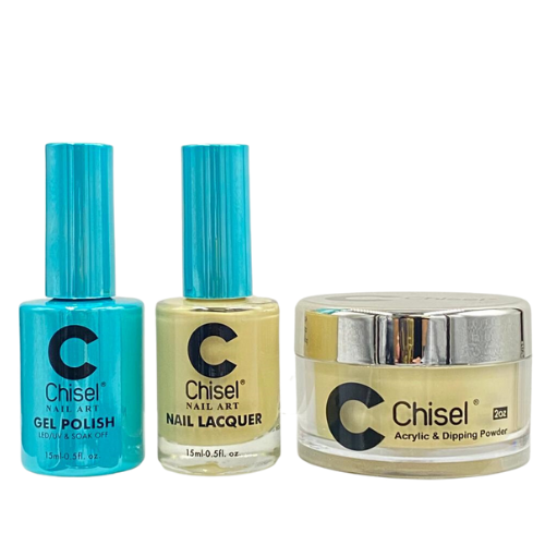 Chisel - Gel & Lacquer & Dip Trio Solid (#01 - #100) - NEW 2024