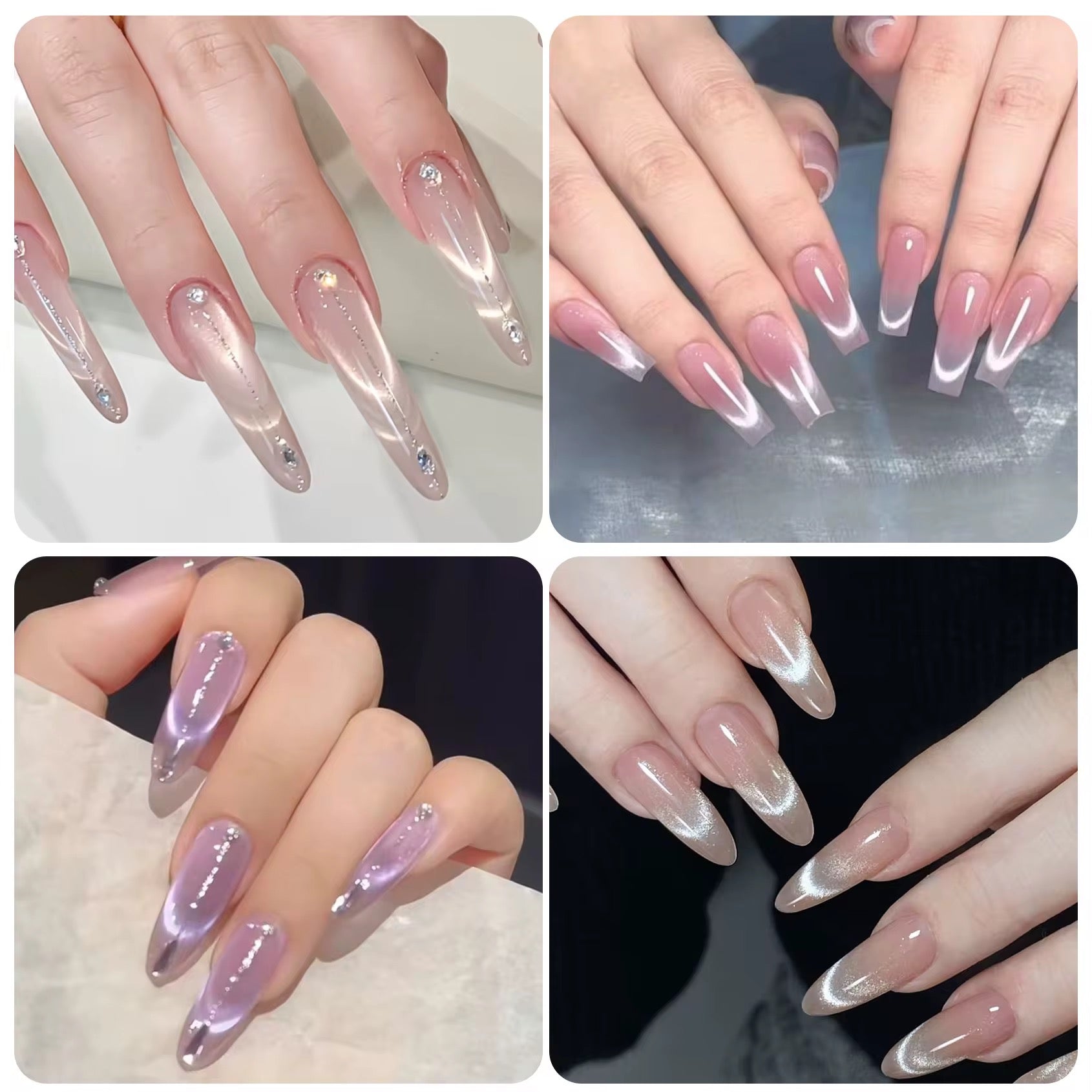 Nacy French V Shape Strong Magnet Cat Eye Tool