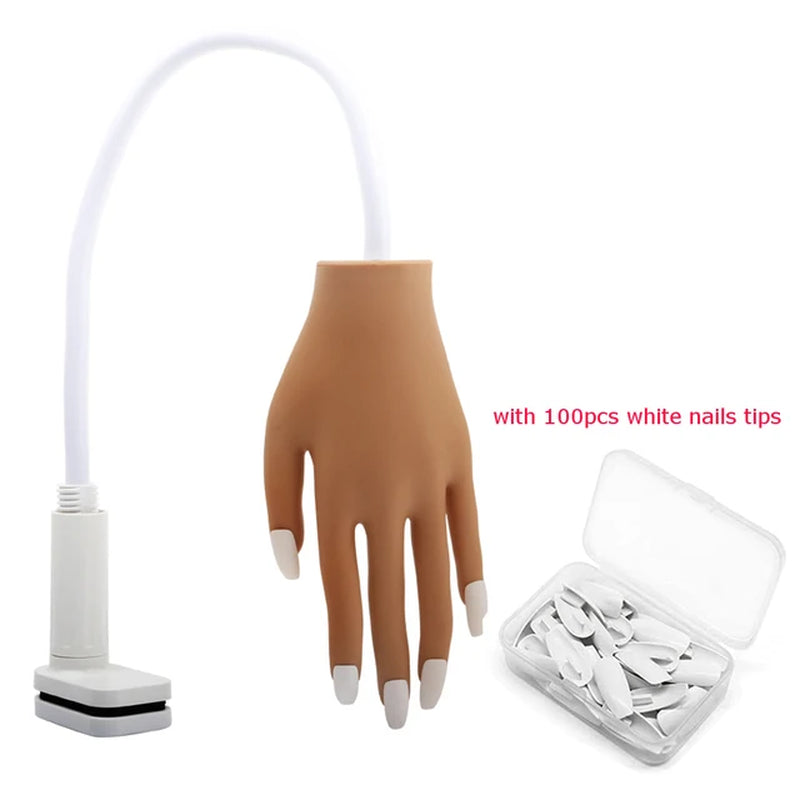 Silicone Practice Hand for Nails Nail training and display Nail Art