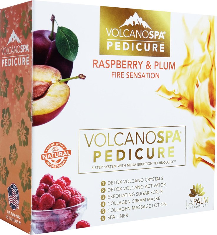 Volcano - Spa Pedicure 5in1 (Case 36 Boxes) - Raspberry & Plum