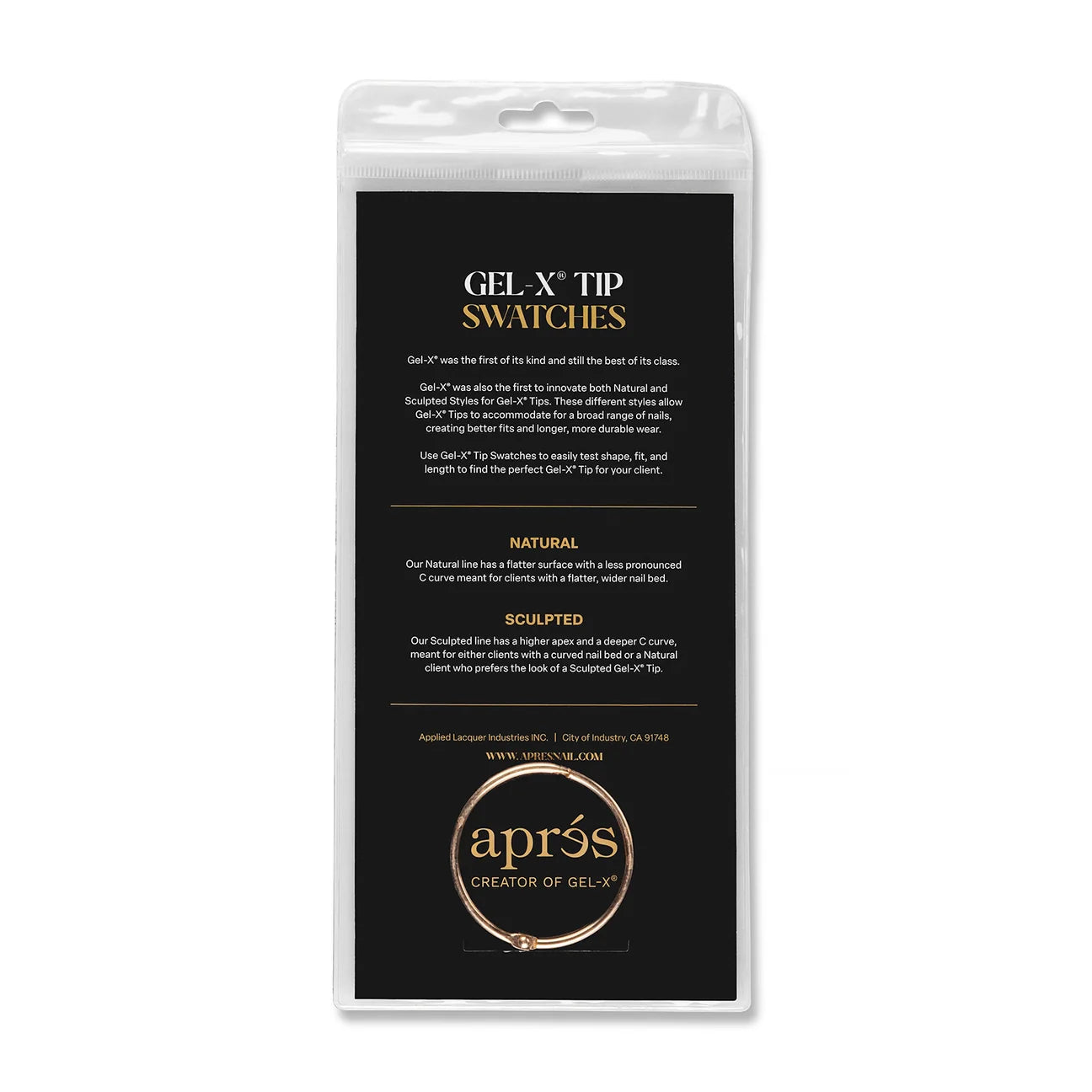 Apres - Gel-X Tip Swatch: Natural/Sculpted Round Medium