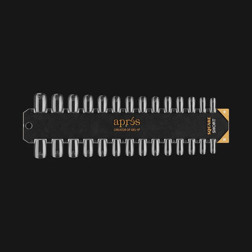 Apres - Gel-X Tip Swatch: Natural/Sculpted Square Short