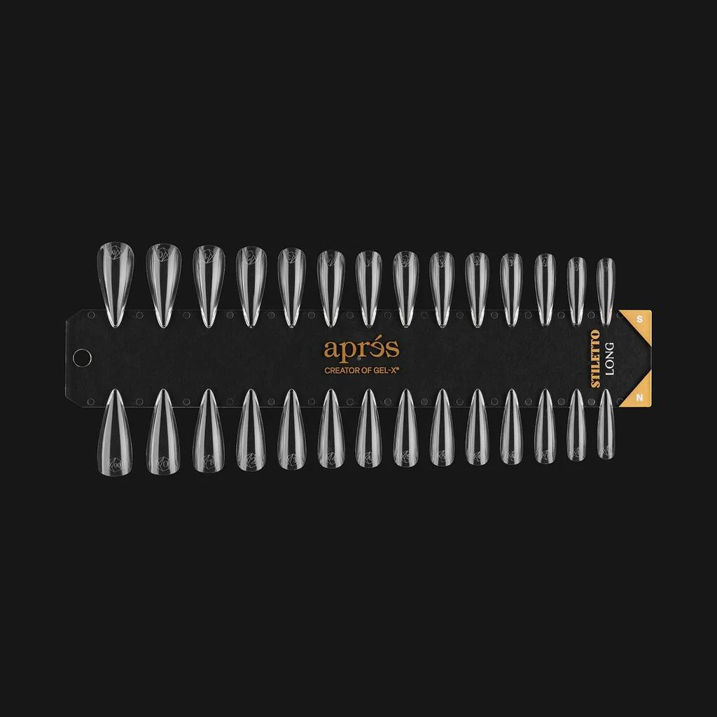 Apres - Gel-X Tip Swatch: Natural/Sculpted Stiletto Long