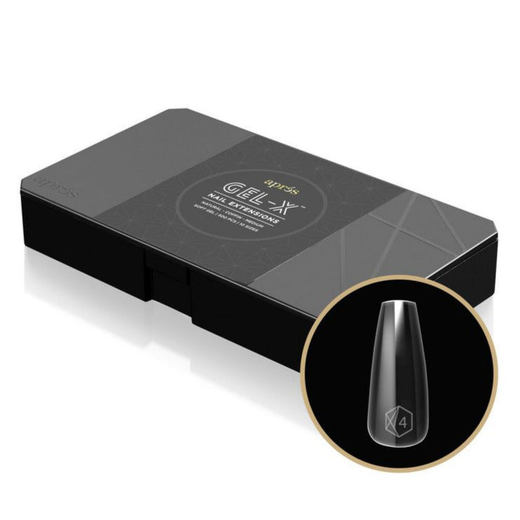 Apres - Gel X Tips Box: Natural Almond (XS, S, M, L)