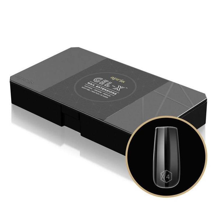 Apres - Gel X Tips Box: Natural Square (XS, S, M, L)