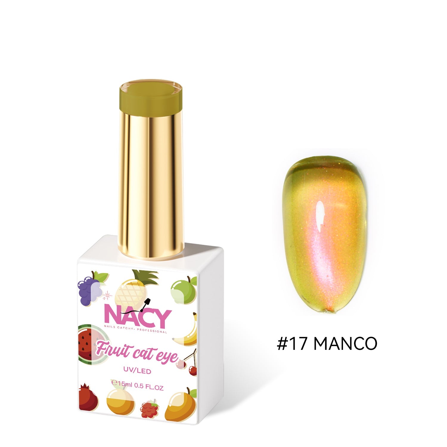 Nacy Fruit Cat Eye Gel 0.5oz Hema- Tpo Free - 017