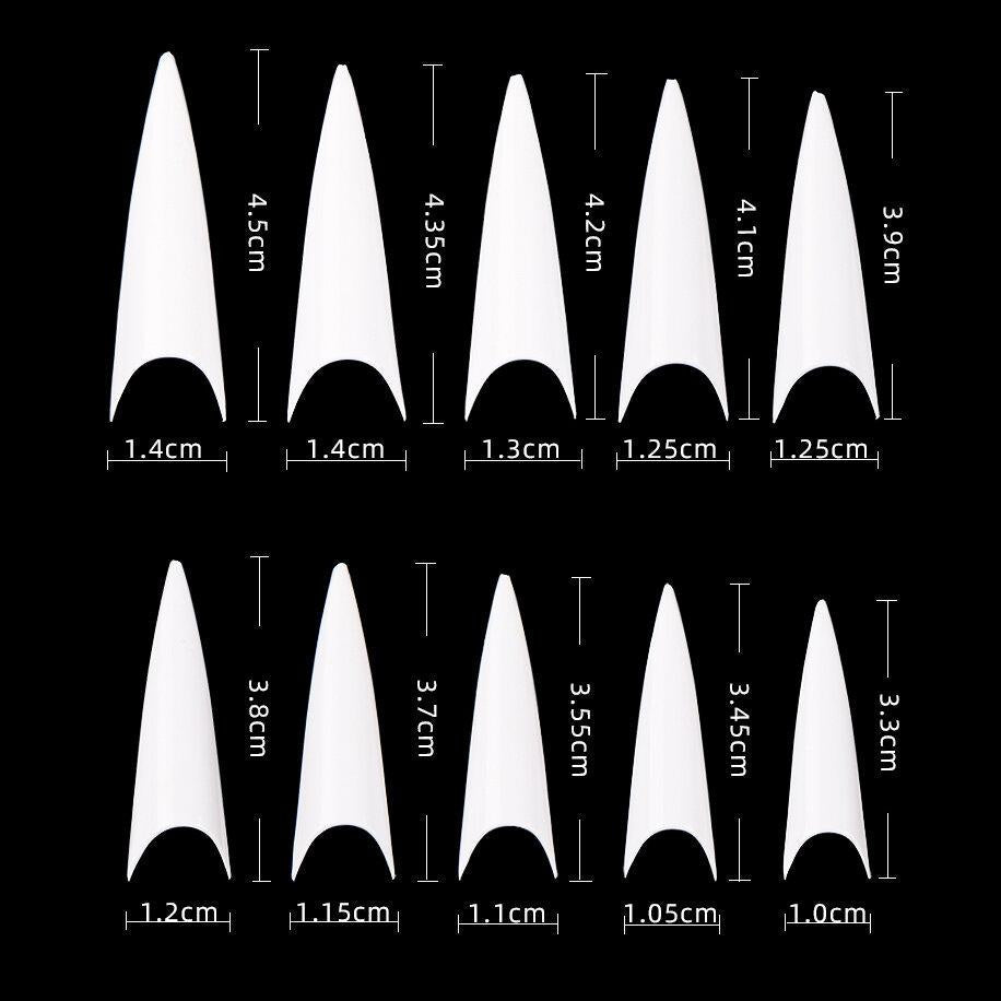 Cre8tion - 14 Special Shapes Nail Tips (500/ 600pcs)