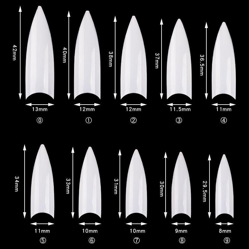 Cre8tion - 14 Special Shapes Nail Tips (500/ 600pcs)