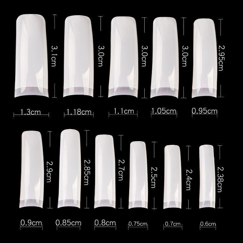 Cre8tion - Nail Tips French White Box (550 pcs)