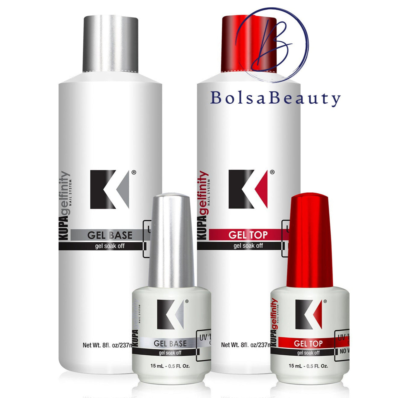 Kupa - Gel Base Top Coat Refill (8oz)