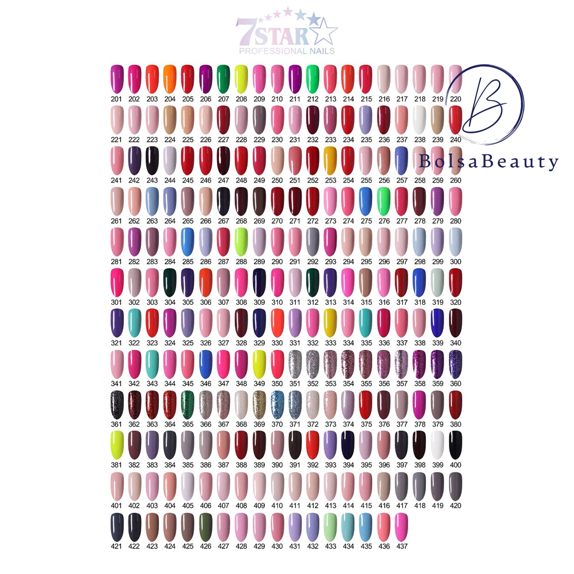 7 Star - Gel & Lacquer & Dip Trio (#401 - #419)