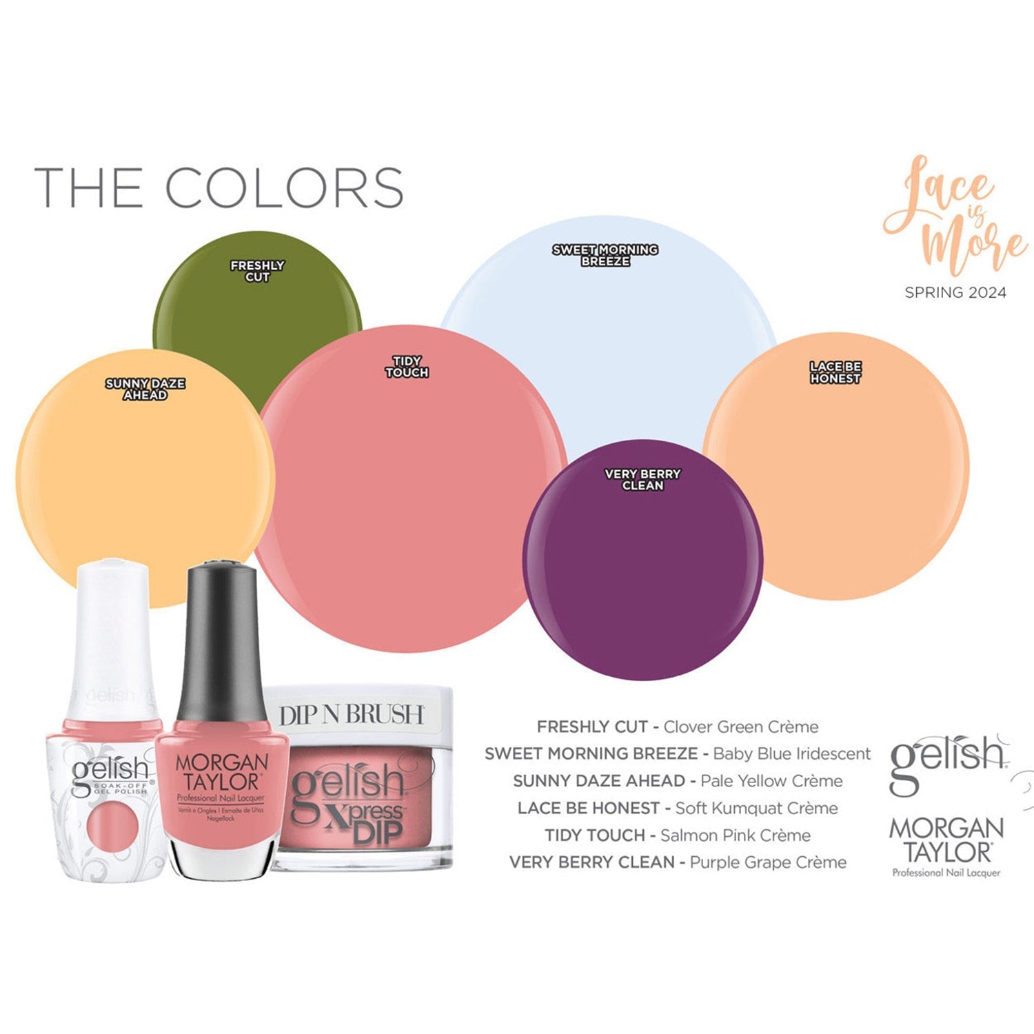Gelish - Lace Is More: Gelish & Morgan Duo (NEW 2024)