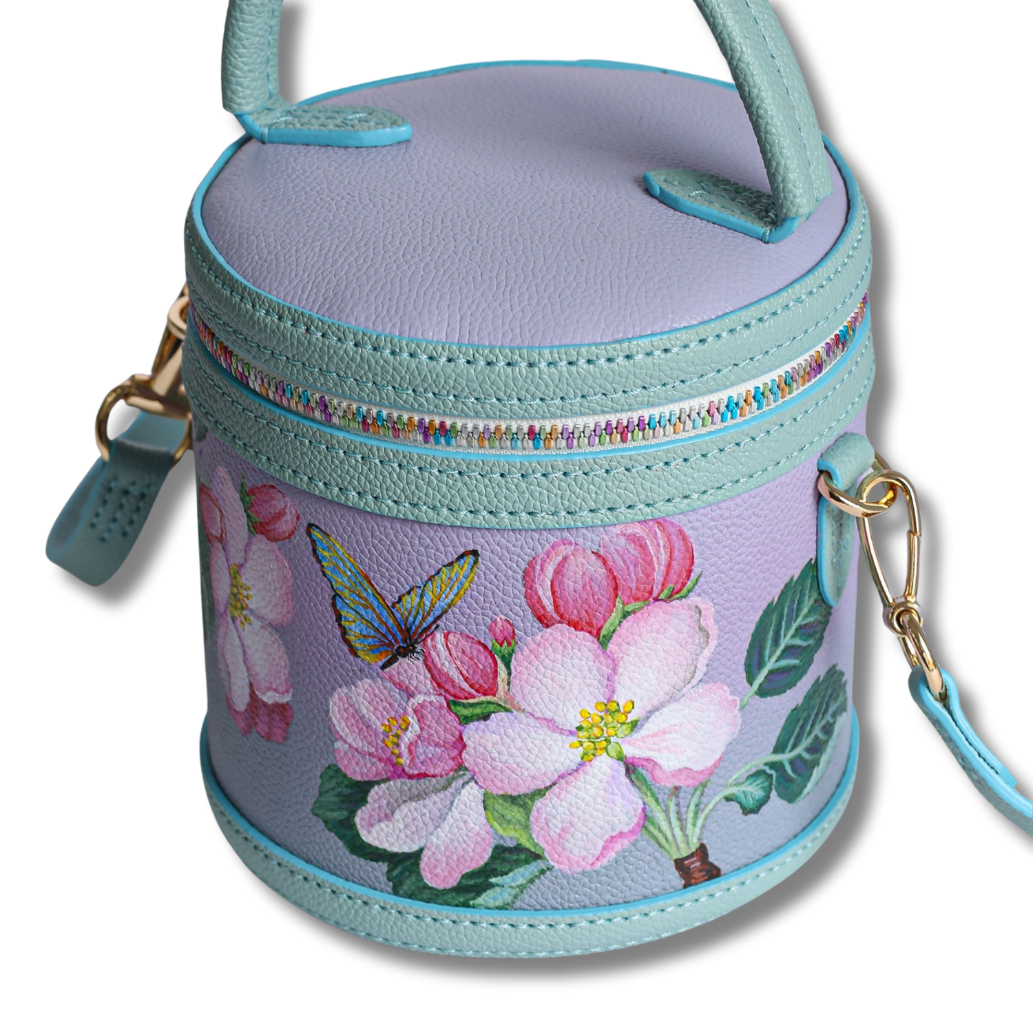 Box Makeup Organizer Elegant Shoulder Hand Bag Handcrafted Adjustable Strap