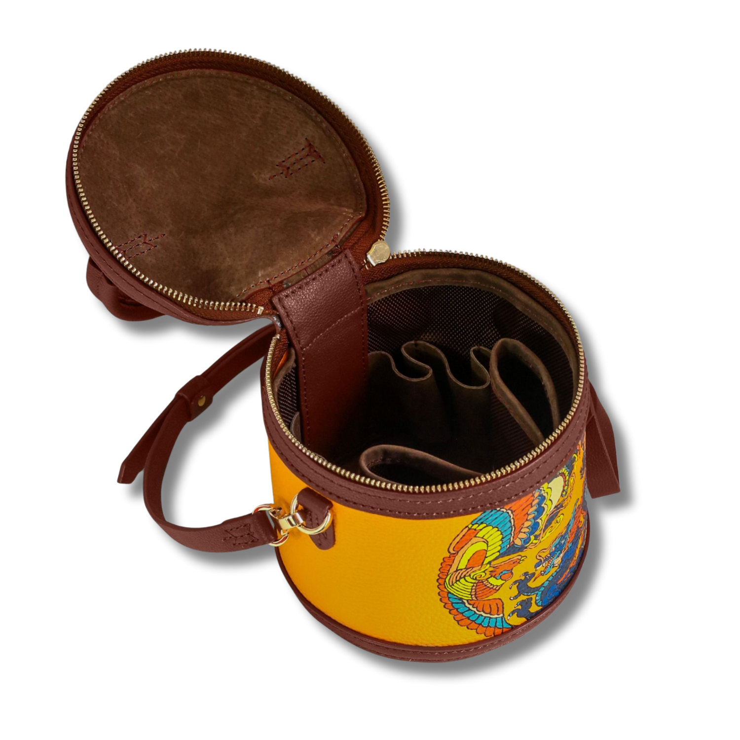 Box Makeup Organizer Elegant Shoulder Hand Bag Handcrafted Adjustable Strap