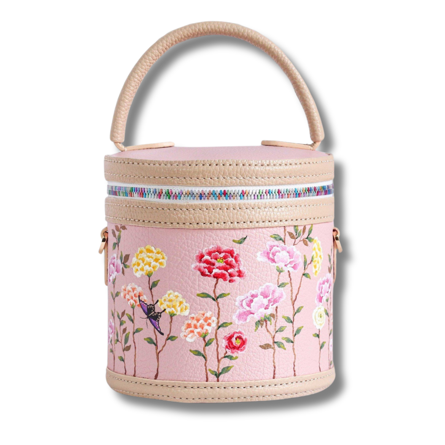 Box Makeup Organizer Elegant Shoulder Hand Bag Handcrafted Adjustable Strap