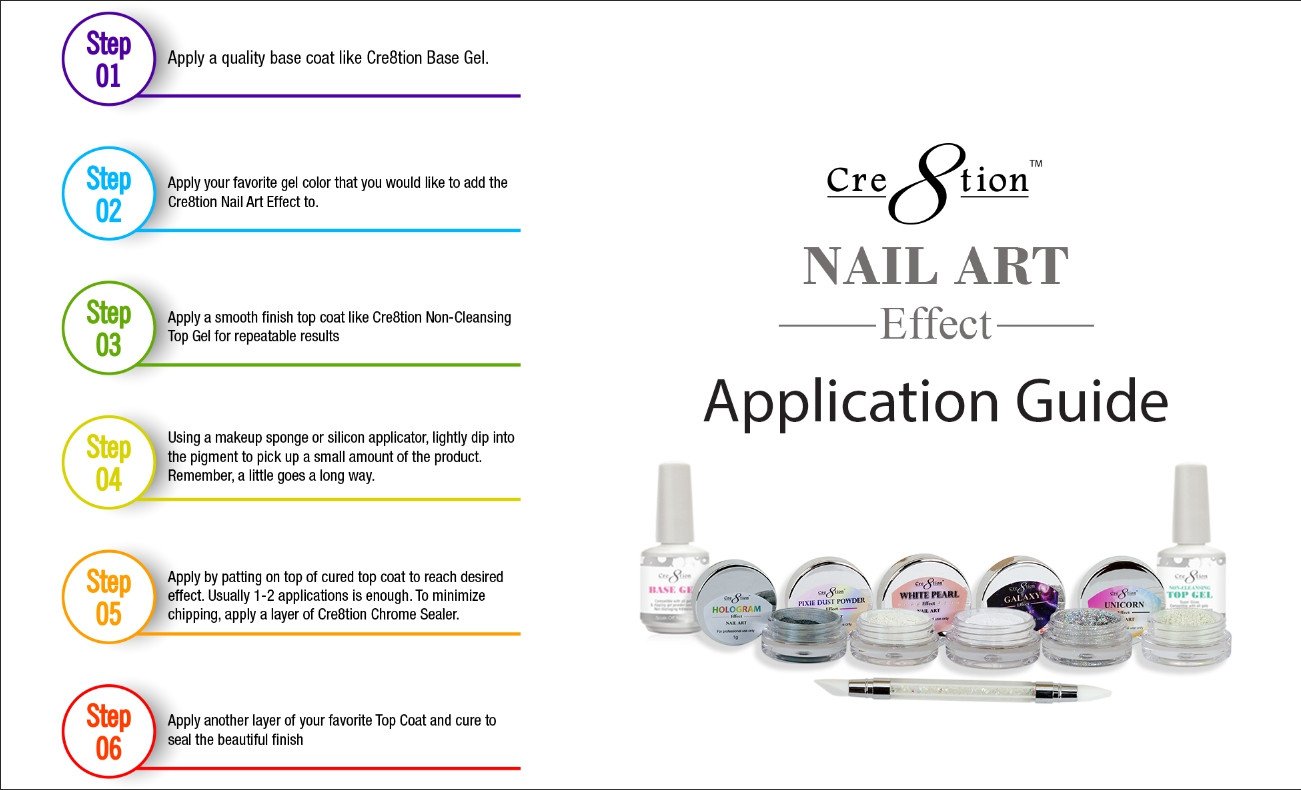 Cre8tion - Nail Art Unicorn Effect Full Set (18 Colors)