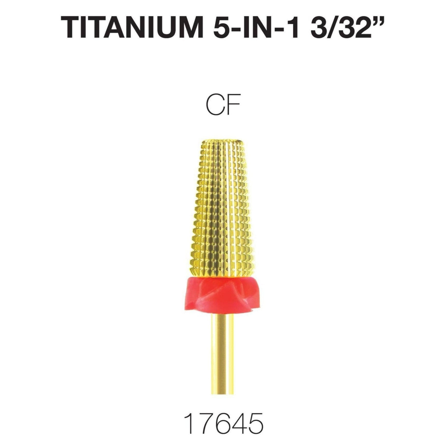 Cre8tion - Titanium 5 in 1 Nail Filing Bit 3/32