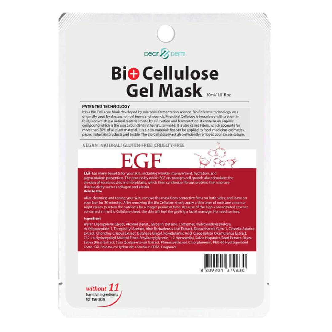 DearDerm - Bio Cellulose Face Mask Box 10pcs (Many Scents)