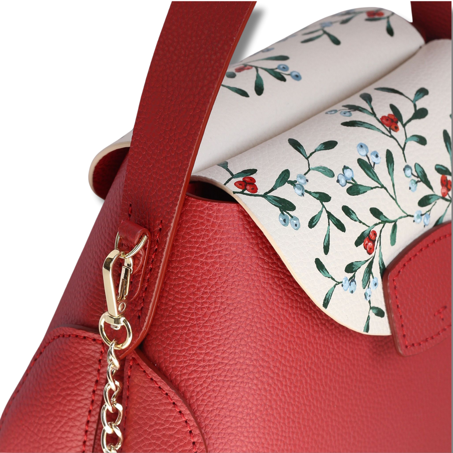 Charm Medium Hand Bag Dual Compartments Custom Color