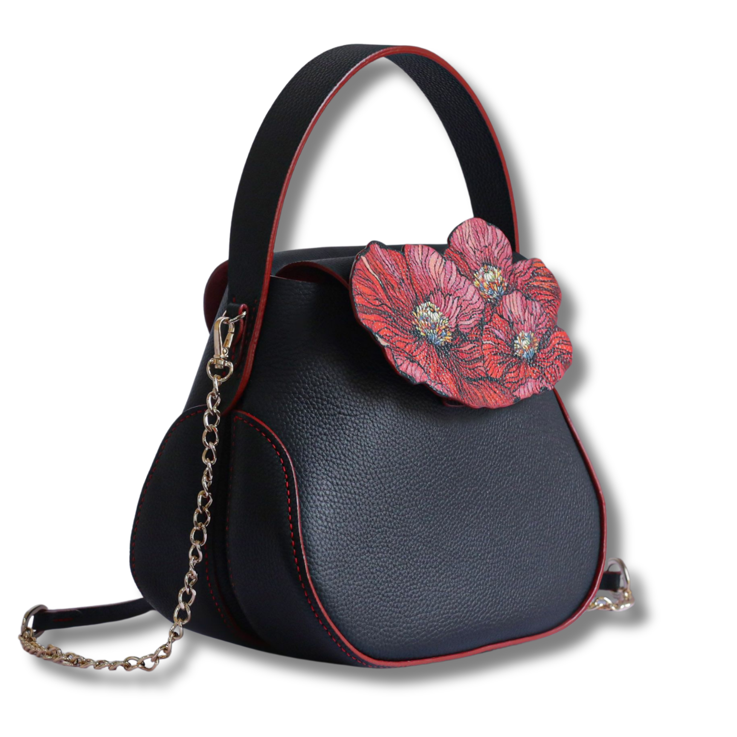 Charm Medium Hand Bag Dual Compartments Custom Color