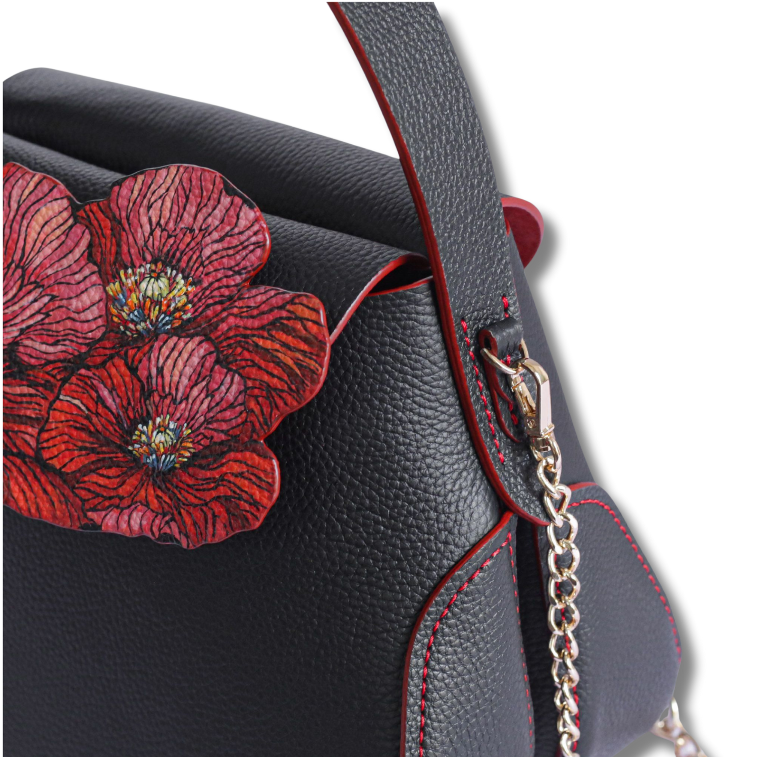 Charm Medium Hand Bag Dual Compartments Custom Color