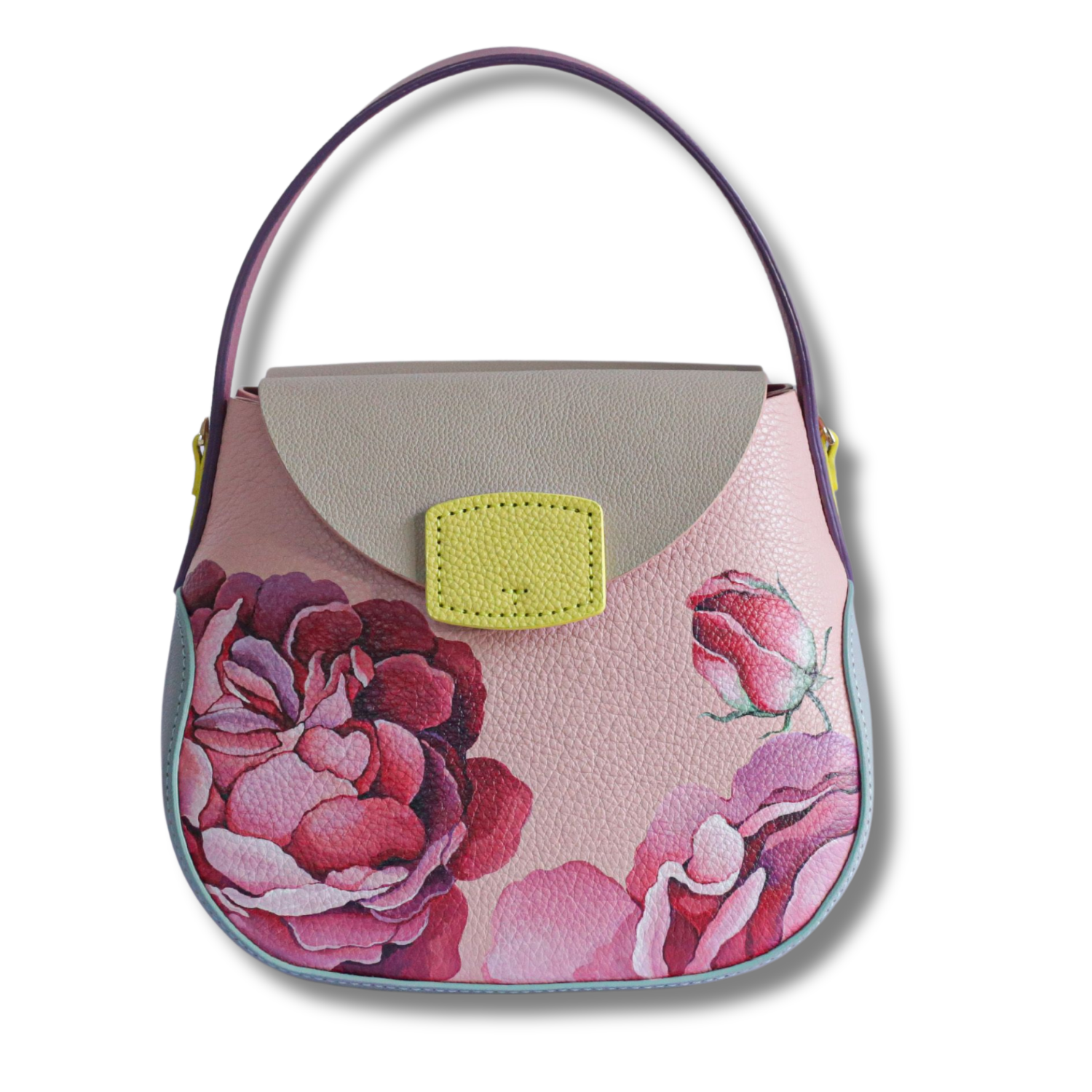 Charm Medium Hand Bag Dual Compartments Custom Color