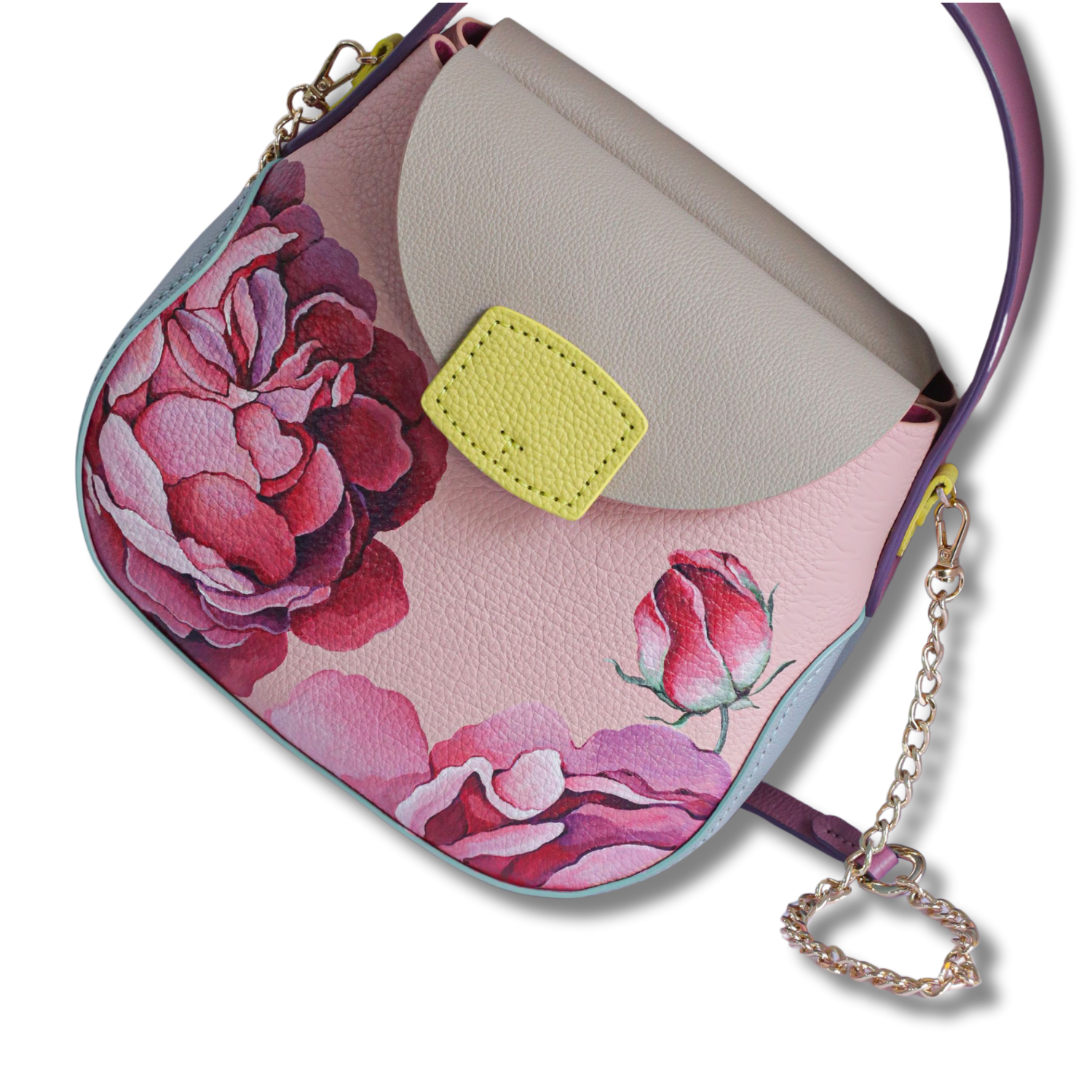 Charm Medium Hand Bag Dual Compartments Custom Color