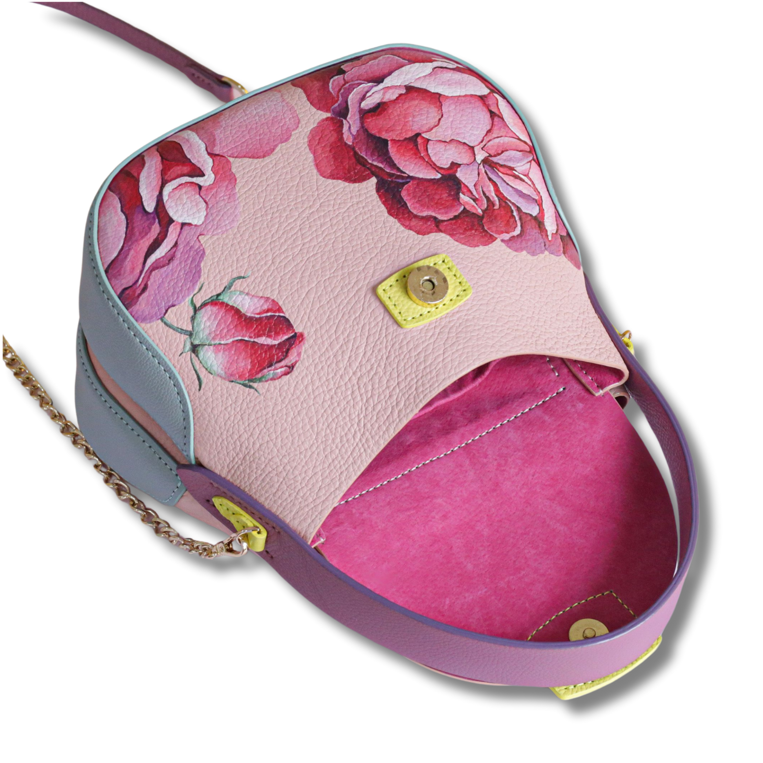 Charm Medium Hand Bag Dual Compartments Custom Color