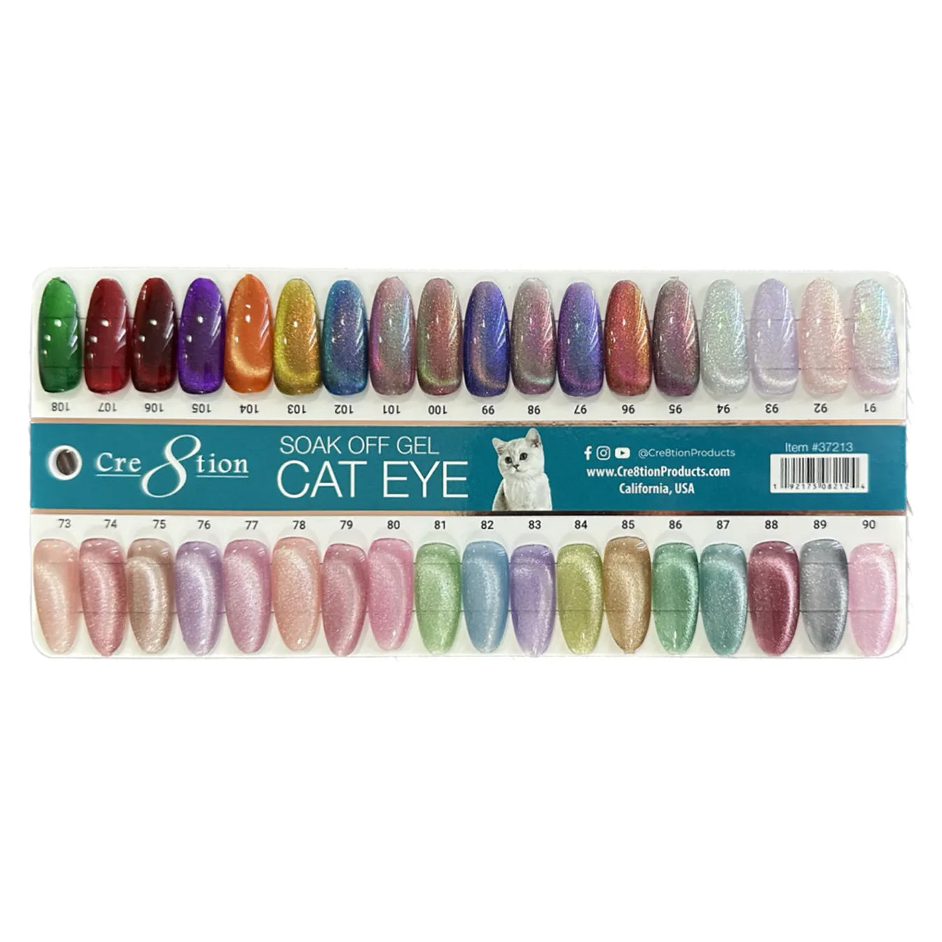 Cre8tion - Cat Eye Full Set 36 Colors (#73 - #108)