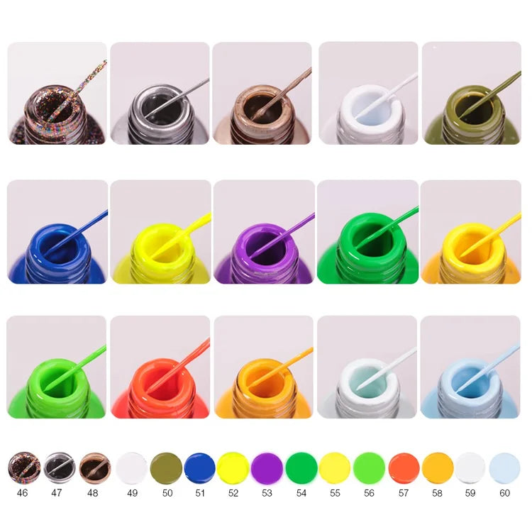 Cre8tion - Detail Nail Art Gel - Full Set 93 Colors (#01 - #93)