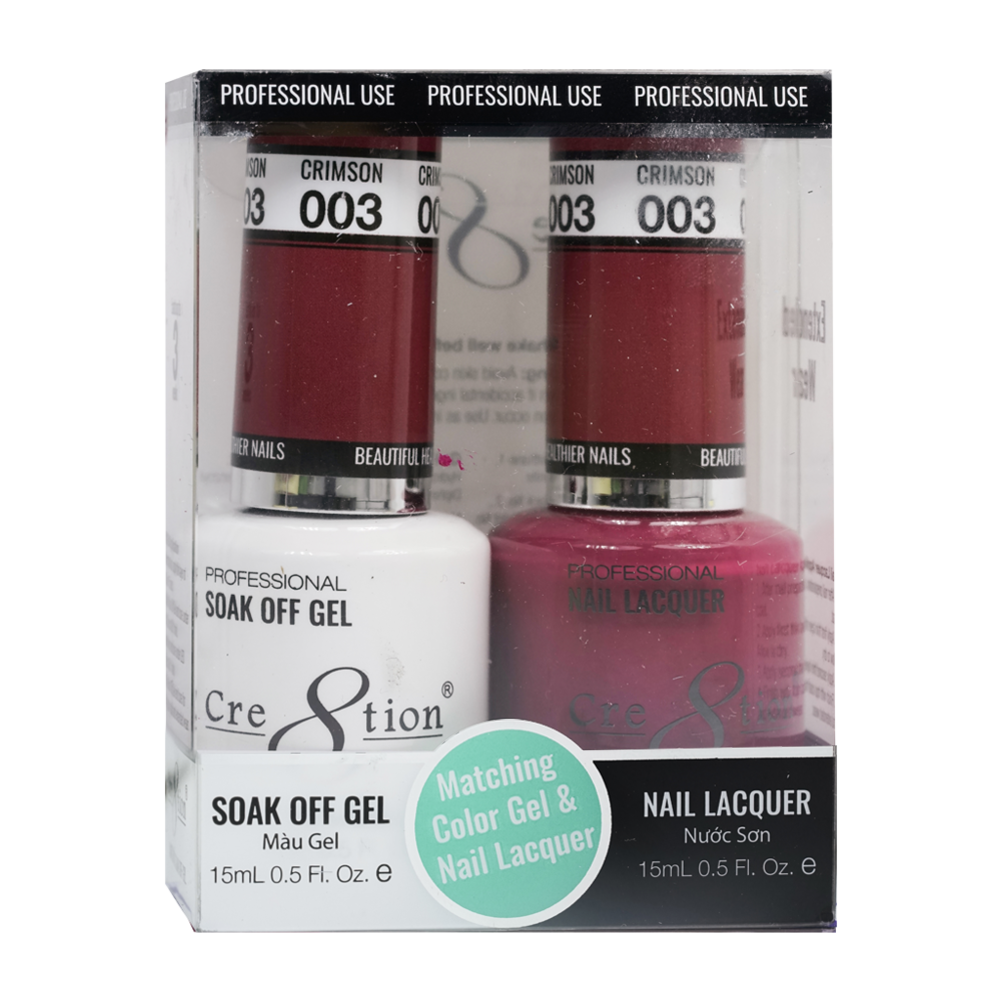 Cre8tion - Gel & Lacquer Solid Duo (#01 - #50)