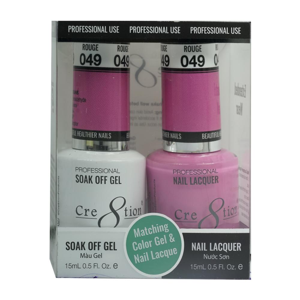Cre8tion - Gel & Lacquer Solid Duo (#01 - #50)