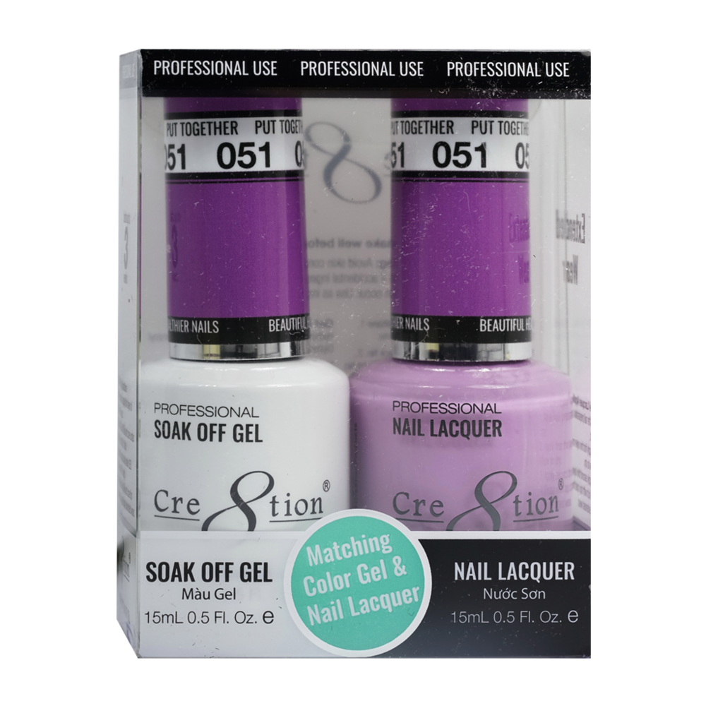 Cre8tion - Gel & Lacquer Solid Duo (#51 - #100)