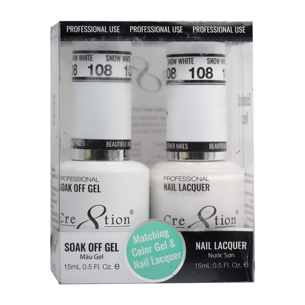 Cre8tion - Gel & Lacquer Solid Duo (#101 - #144)