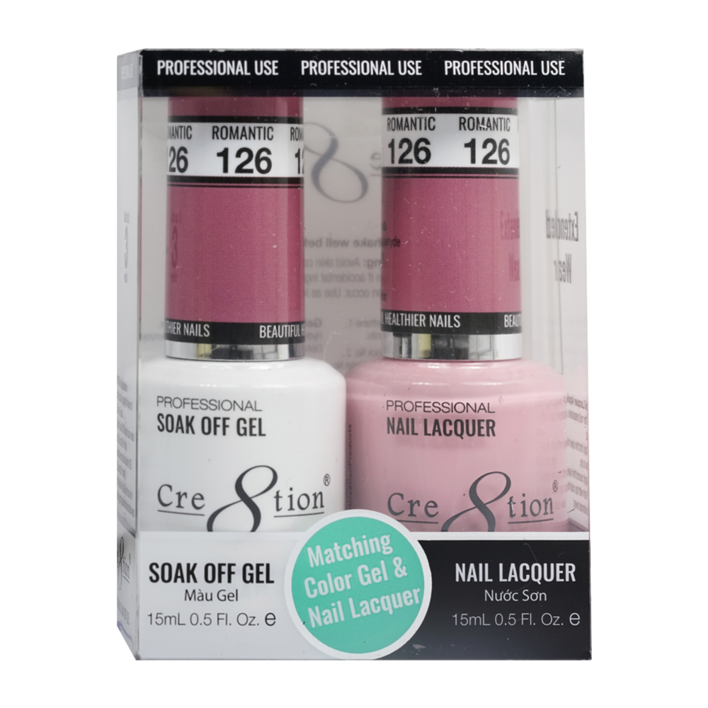 Cre8tion - Gel & Lacquer Solid Duo (#101 - #144)