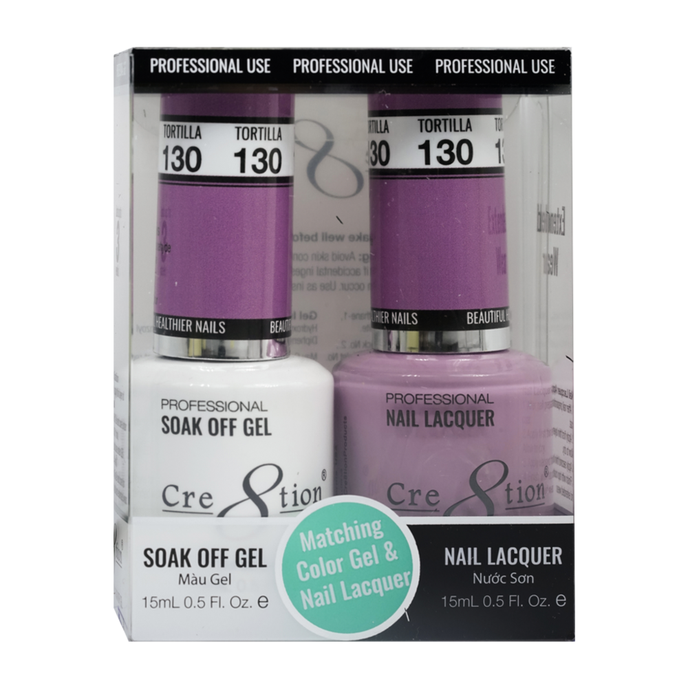 Cre8tion - Gel & Lacquer Solid Duo (#101 - #144)