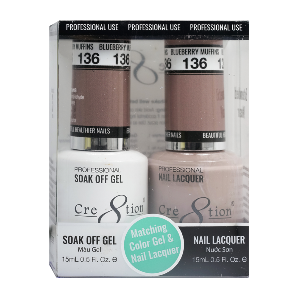 Cre8tion - Gel & Lacquer Solid Duo (#101 - #144)