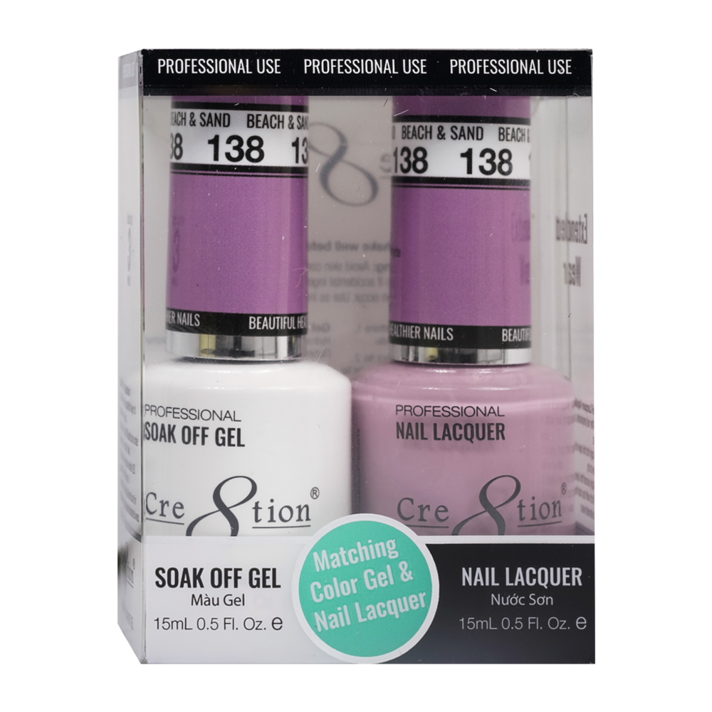 Cre8tion - Gel & Lacquer Solid Duo (#101 - #144)