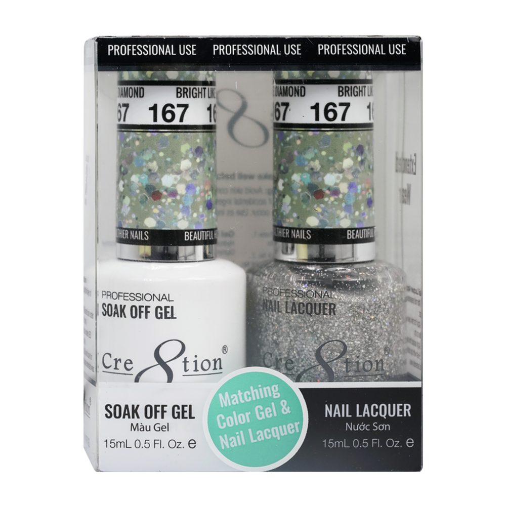 Cre8tion - Gel & Lacquer Glitter Duo (#145 - #216)