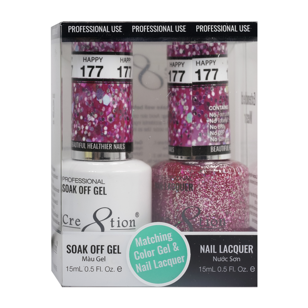 Cre8tion - Gel & Lacquer Glitter Duo (#145 - #216)