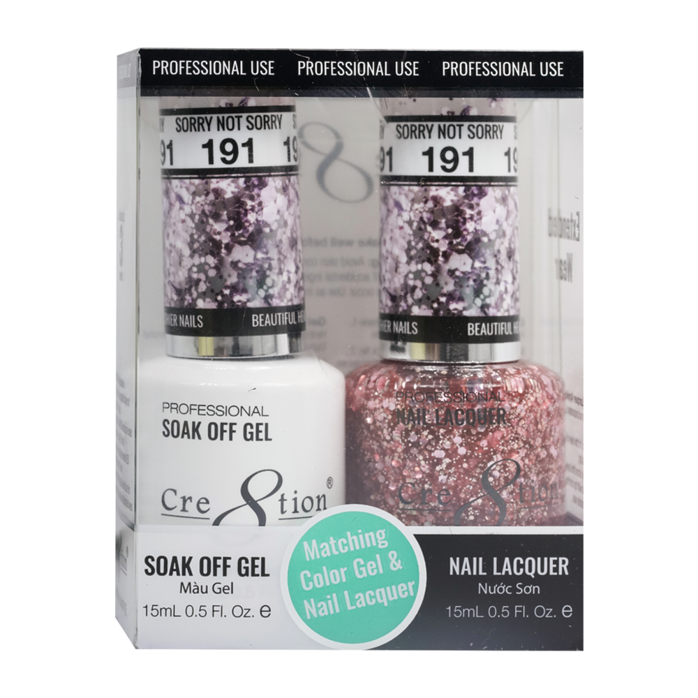 Cre8tion - Gel & Lacquer Glitter Duo (#145 - #216)