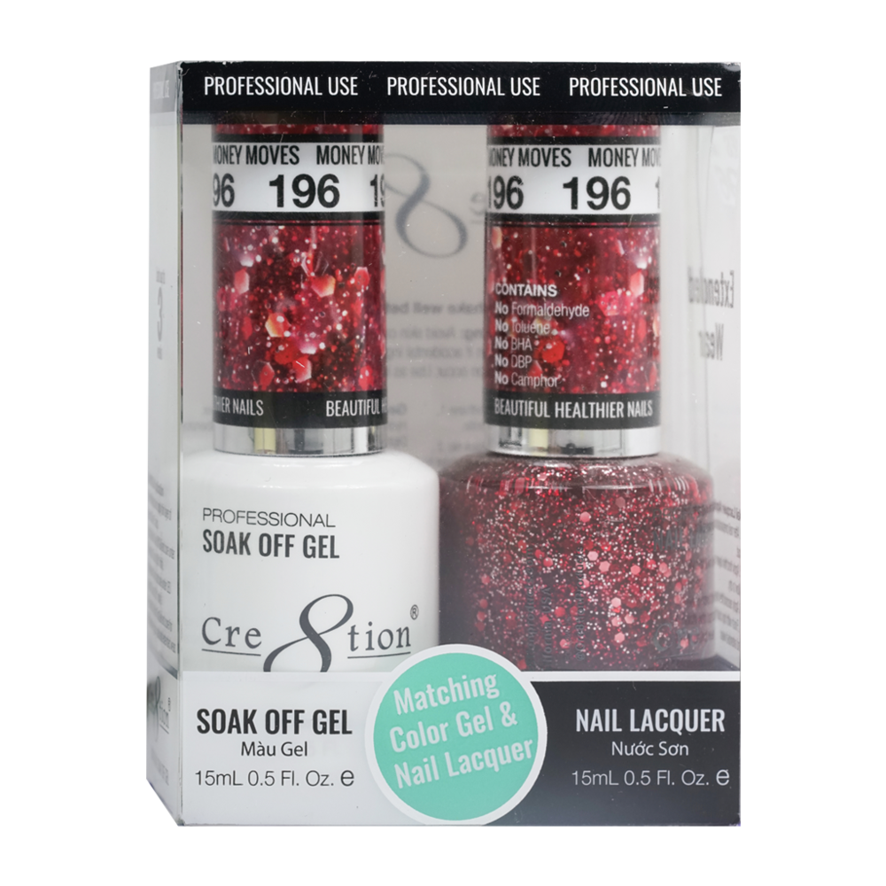 Cre8tion - Gel & Lacquer Glitter Duo (#145 - #216)