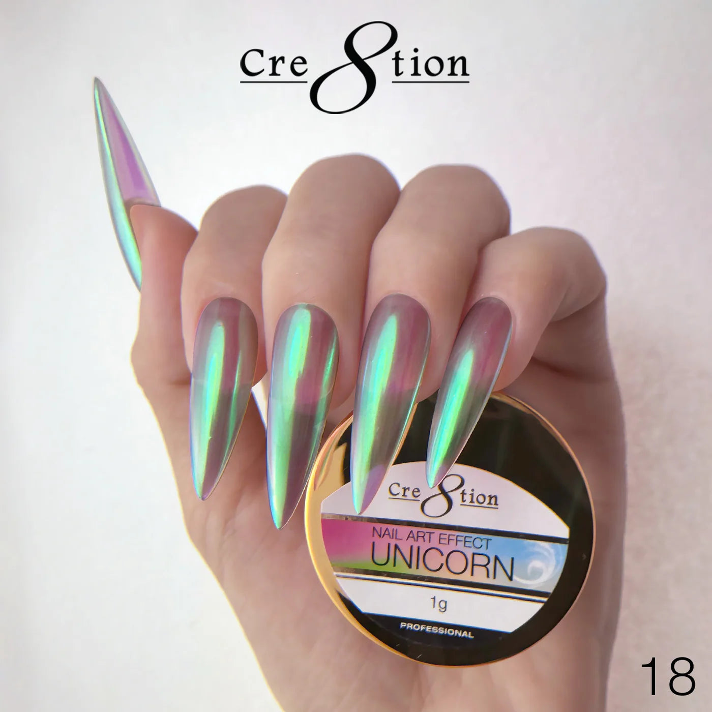 Cre8tion - Nail Art Unicorn Effect Full Set (18 Colors)