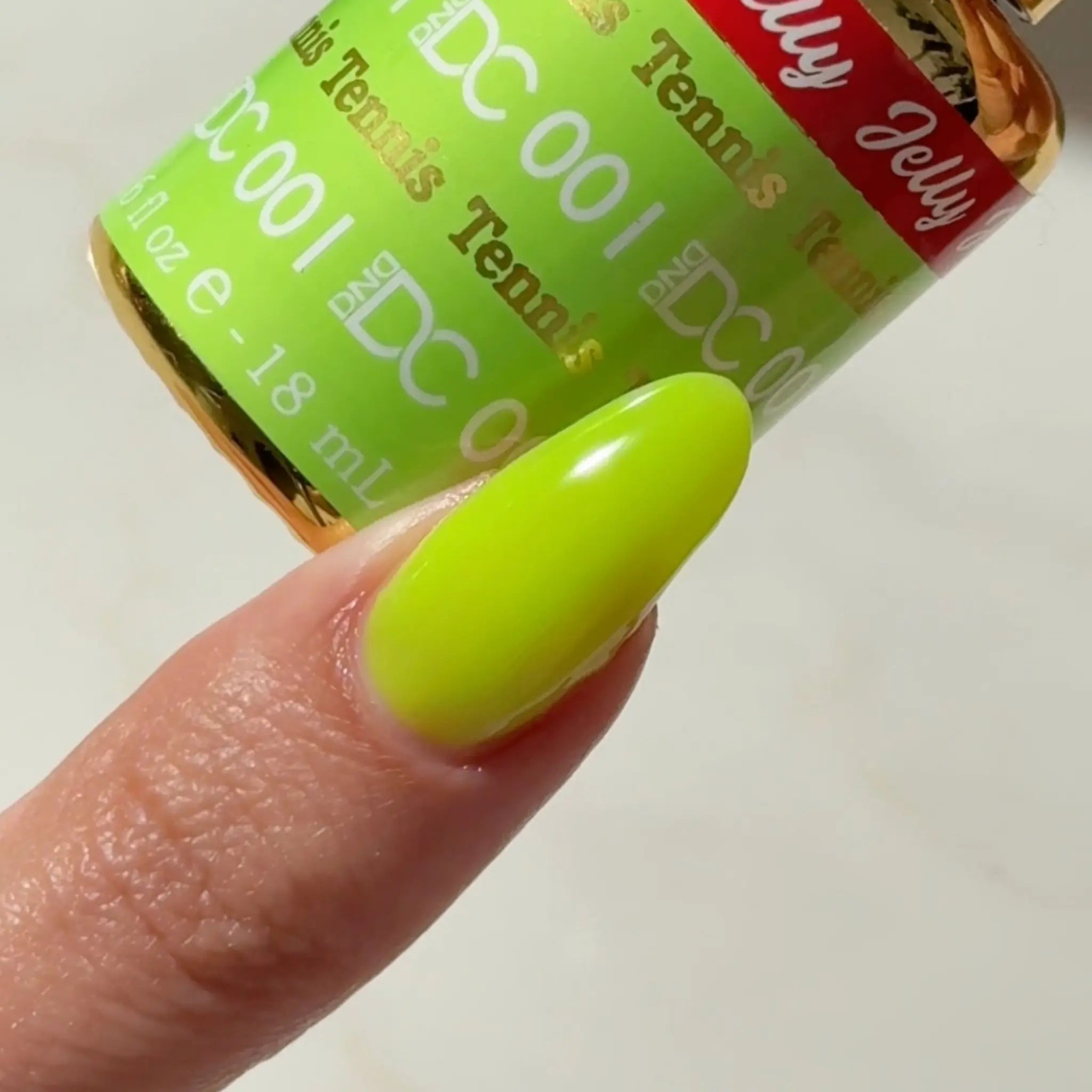 DND DC All My Jelly Gel Polish – #001 Tennis (0.6oz / 18ml) – NEW 2026
