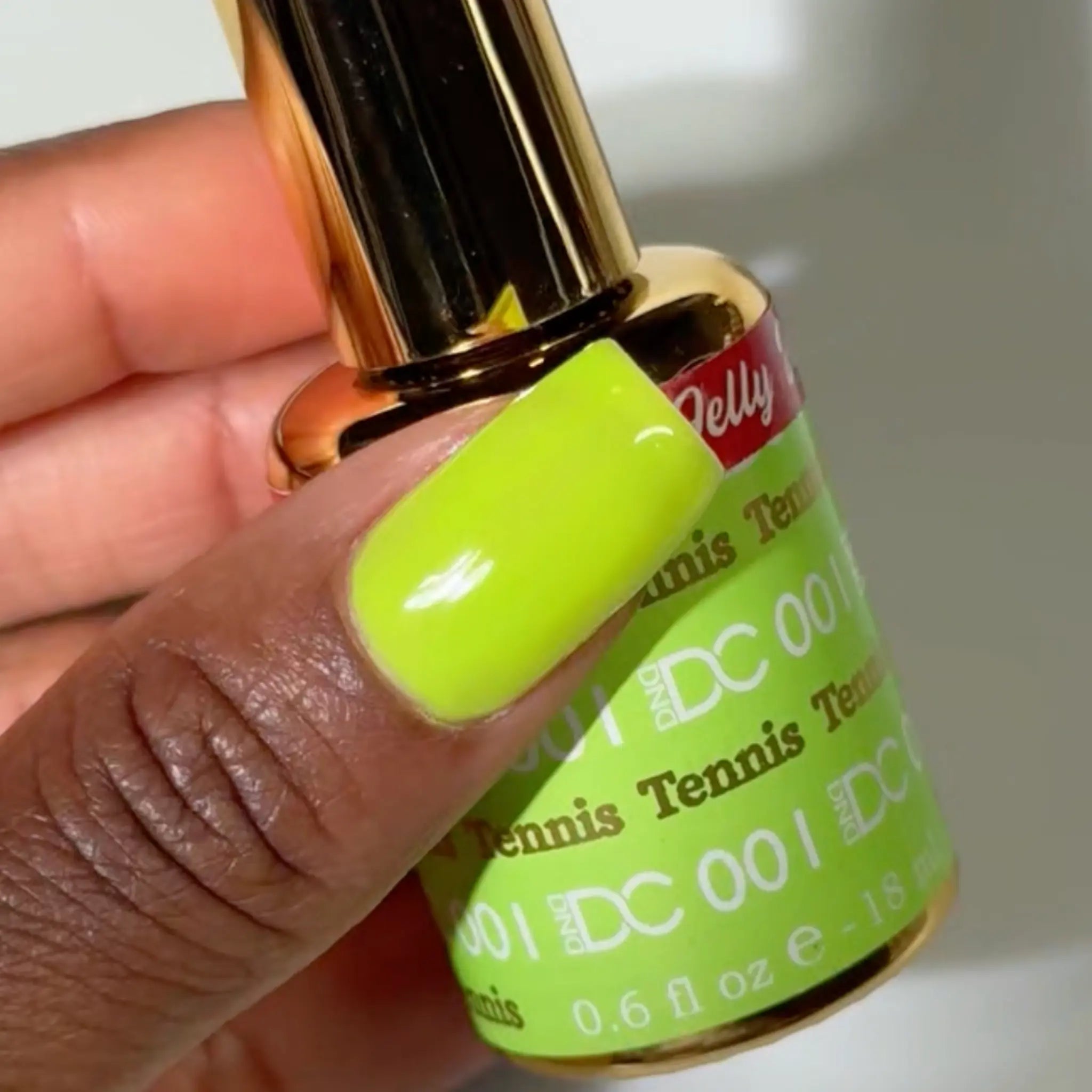 DND DC All My Jelly Gel Polish – #001 Tennis (0.6oz / 18ml) – NEW 2026