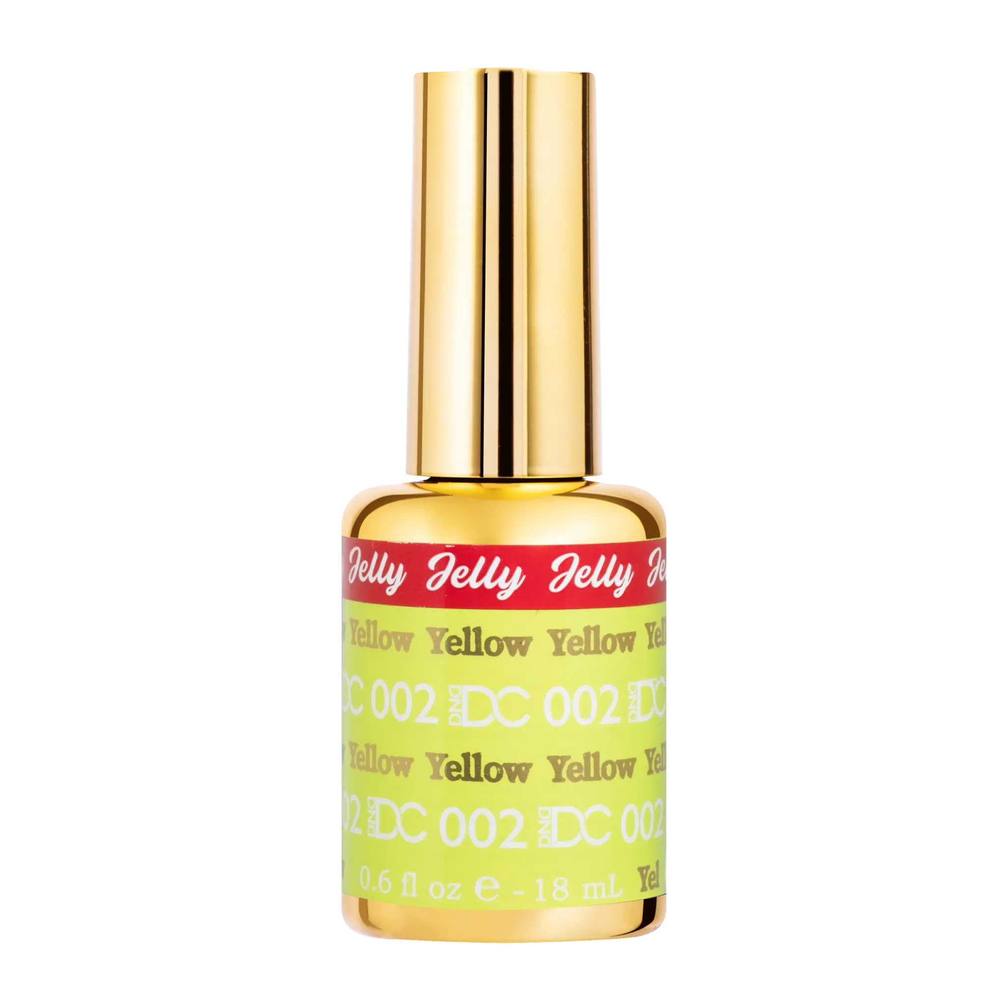 DND DC All My Jelly Gel Polish – #002 Yellow (0.6oz / 18ml) – NEW 2026